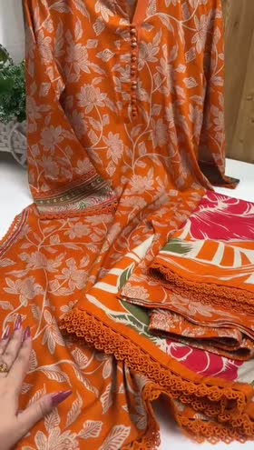 Aneela's Orange-LAWN DF-0003