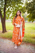 Aneela's Orange-LAWN DF-0003