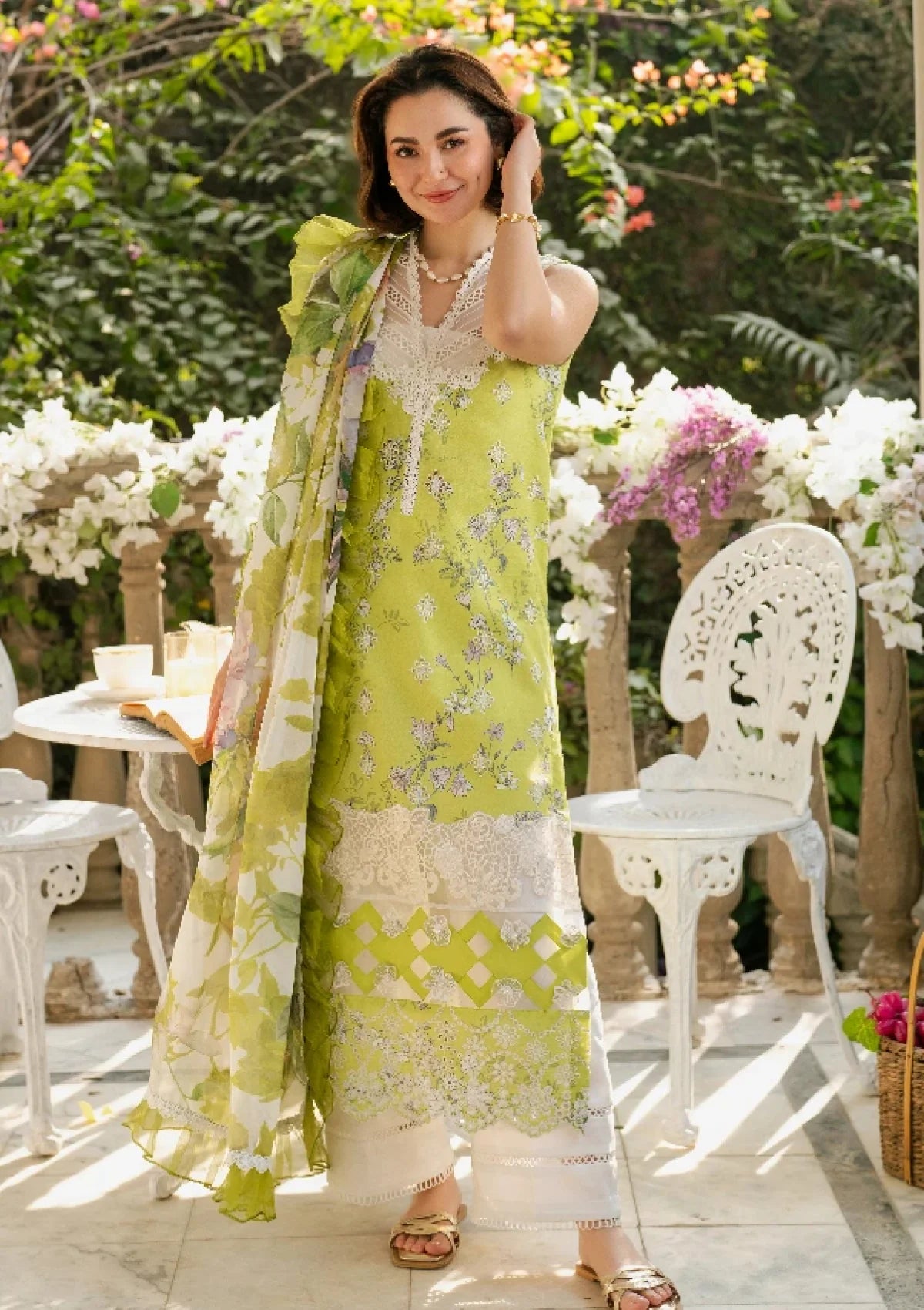 Lawn - Asifa & Nabeel - Gulkari 25 - GKL-03 - Lemonade DreamAsifa & Nabeel