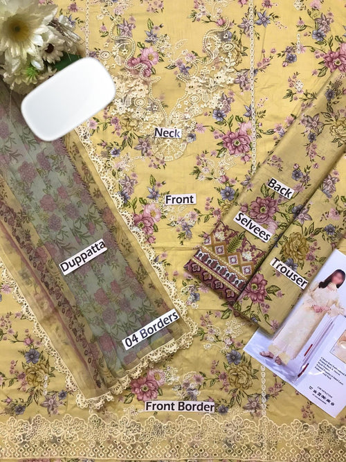 Baroque Wz-581 Luxury Pure Lawn Embroidered Eid Collection 2026