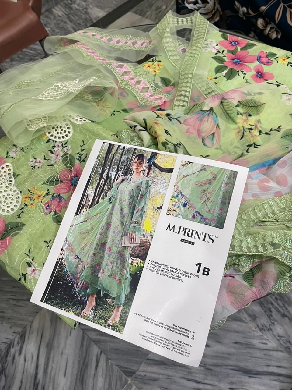 Maria B embroidered lawn suit from the 2026 MPrints Eid Collection
