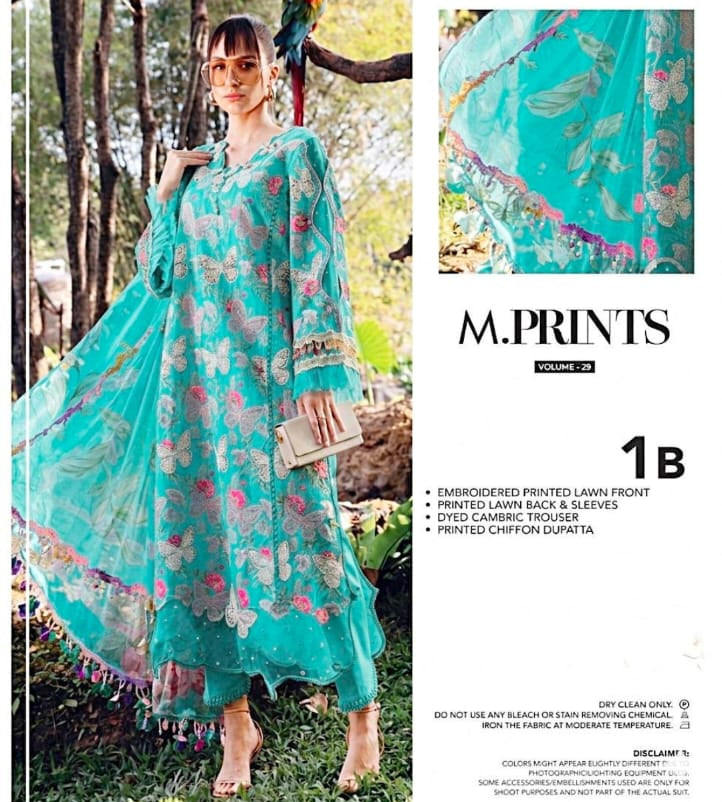 Maria B Lawn Embroidered 3 Piece | MB152