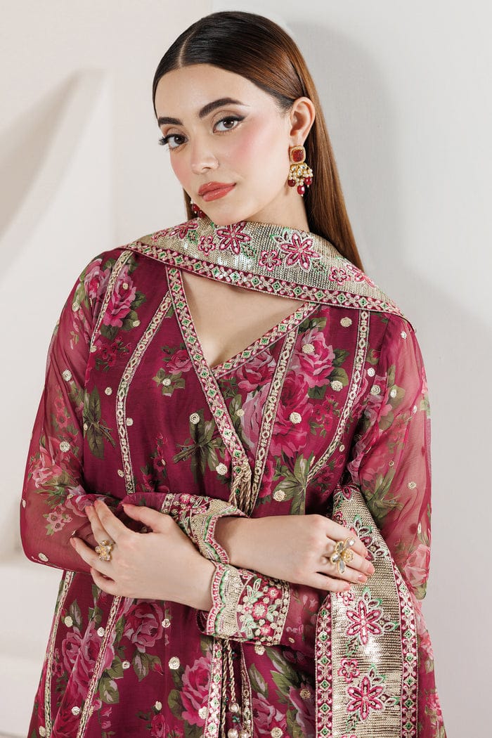 Farasha Fiorella Embroidered Lawn Unstitched 3Pc Suit