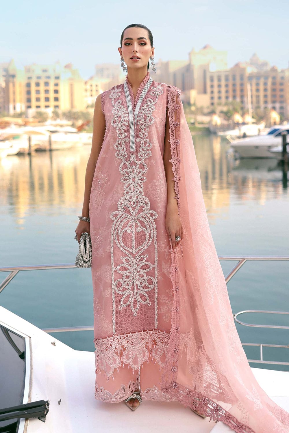 3 Piece Unstitched Embroidered lawn article